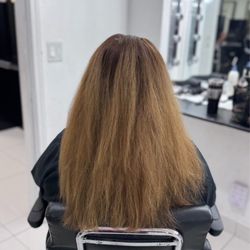 Yuck my hair before lol how embarrassing