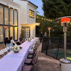 Meliv Party Rentals - Patio heather & flowers