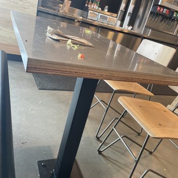 Chipotle Mexican Grill - Disgusting dining area. Every table looked like this one. - Fast Food Near Me - Greenville, South Carolina Chipotle Mexican Grill - Disgusting dining area. Every table looked like this one. - Fast Food Near Me - Greenville, South Carolina