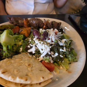 Olive Pit Grill -  Brea - Beef kabob plate - Greek Near Me - Brea, California