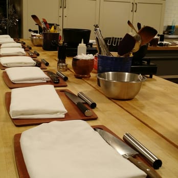 Sur La Table - Cooking station- before the students arrive - Kitchen Supplies Near Me - Houston, Texas Sur La Table - Cooking station- before the students arrive - Kitchen Supplies Near Me - Houston, Texas