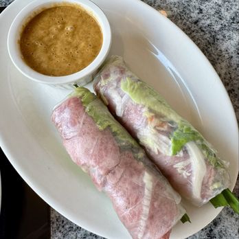 Viet Tastes - 5. Nem Cuon / Grilled Pork Patty Rolls (2 Rolls) - Vietnamese Near Me - Lowell, Massachusetts Viet Tastes - 5. Nem Cuon / Grilled Pork Patty Rolls (2 Rolls) - Vietnamese Near Me - Lowell, Massachusetts