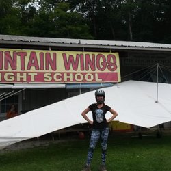 Mountain Wings - My girlfriend after our class. She was hesitant about the idea beforehand, but flew really well and loved the experience.