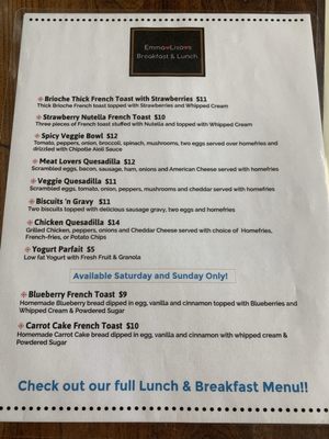 Menu photo 5 Emma Lisa’s Breakfast & Lunch Quincy, MA Menu photo 5 Emma Lisa’s Breakfast & Lunch Quincy, MA
