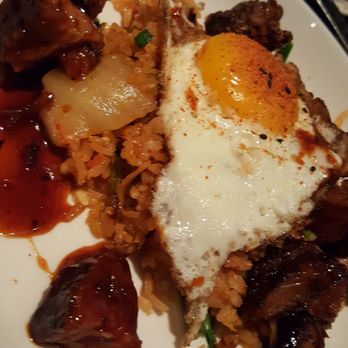 Thirsty Lion - Gocgujan BBQ pork and kimchi fried rice - American Near Me - Denver, Colorado
