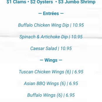 Perla Seafood Bistro - Copy of online menu. Physical menu doesn't say anything different. - Pizza Near Me - Depew, New York