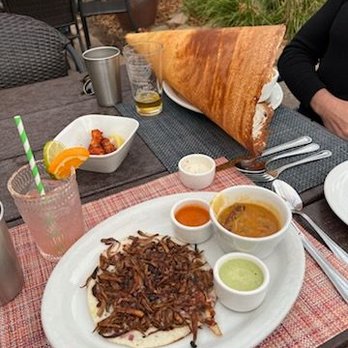 Paper Dosa - Mushroom medley uttapam - Indian Near Me - Santa Fe, New Mexico