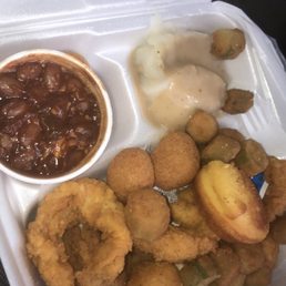 a container of food