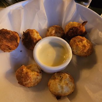 St Pierre Steak And Seafood - the cheese balls and fondue sauce that was not fondue sauce - Seafood Near Me - Minneapolis, Minnesota St Pierre Steak And Seafood - the cheese balls and fondue sauce that was not fondue sauce - Seafood Near Me - Minneapolis, Minnesota