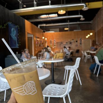 Turbo Coffee - Plenty of seating, was pretty full on a Sunday morning! - Coffee & Tea Near Me - Tuscaloosa, Alabama