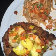 Photo of Dio Mio - Denver, CO, United States. Chicken Parmesan (already ate half before taking the photo)