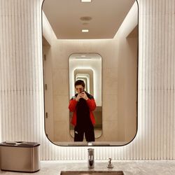 Holt Renfrew - David Robitaille in the bathroom mirror