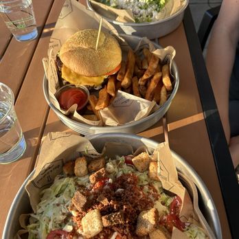 Dock and Drink - #LikeLife Chopped Salad Classic Cheeseburger Greek Salad - Cocktail Bars Near Me - Renton, Washington