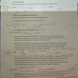College Math And Physics Tutoring - Stats homework... my notes are messy but I took more clear notes in my notebook.