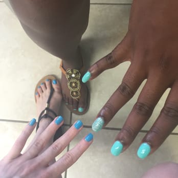 Dynasty Nails & Permanent Makeup - Gel mani and regular pedicure. Awesome job! - Nail Salons Near Me - Melbourne, Florida