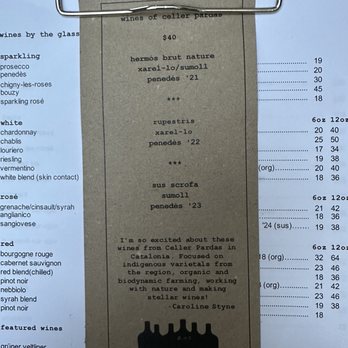 AOC - Menu July 2026 - Cocktail Bars Near Me - Los Angeles, California
