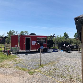 Five Pigs BBQ - a red food truck - Food Trucks Near Me - Leesburg, Virginia