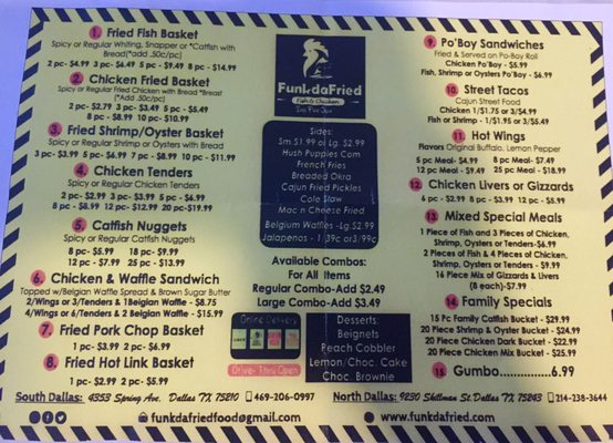 Menu photo 3 Funk Da Fried Fish & Chicken Dallas, TX