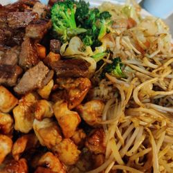 Hibachi steak and chicken.