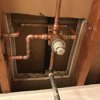 Bidwell Construction - just finished installing a New EPA approved tub shower valve. - General Contractors Near Me