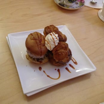 Prince Tea House - The three ice cream dessert. Great presentation. - Tea Rooms Near Me - Flushing, New York