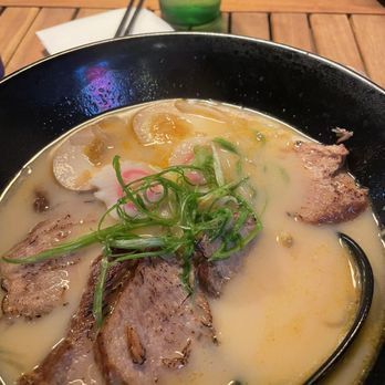 Tokyo Eats - "By Mistake" Spicy Ramen with Tonkotsu broth . (Not featured : shrimp tempura that comes with it because I'm allergic ) sooooo goooood - Ramen Near Me - Fullerton, California Tokyo Eats - "By Mistake" Spicy Ramen with Tonkotsu broth . (Not featured : shrimp tempura that comes with it because I'm allergic ) sooooo goooood - Ramen Near Me - Fullerton, California