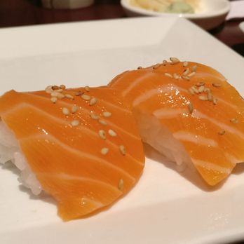 SUGARFISH | Flatiron - Two-piece salmon sushi - Sushi Bars Near Me - New York, New York
