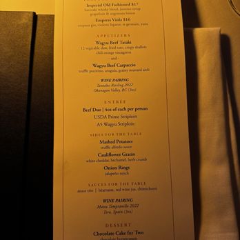 Black+Blue Vancouver - Buy Up Menu - Steakhouses Near Me - Vancouver, British Columbia
