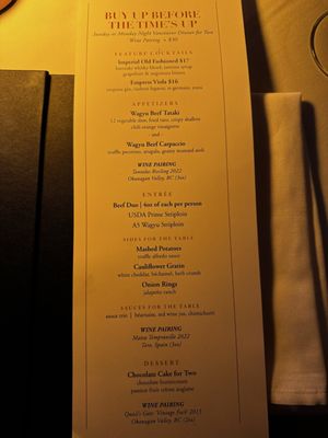 Menu photo 8 Black+Blue Vancouver Vancouver, BC