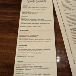 Daily specials as of 2/17/26.