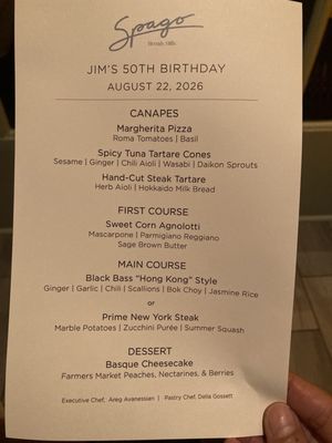 Menu photo 1 Spago Beverly Hills, CA Menu photo 1 Spago Beverly Hills, CA