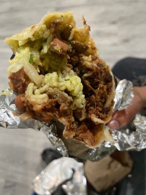 Photo of Taco Chabelita - Los Angeles, CA, US. Asada Burrito   (Very nasty/disgusting and greasy)
