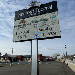 Digital Message Center installed for a customer in Mitchell, IN