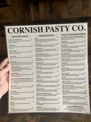Menu photo 6 Cornish Pasty Co Flagstaff, AZ