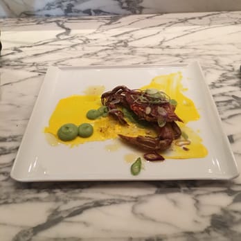 Masseria - GRANCHIOSoft Shell Crab. Artichoke. Spicy Saffron Puree. - Italian Near Me - Washington, DC, District of Columbia