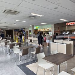 I-95S Fairfield SB Service Plaza - Dining area. Dunkin order at kiosk only