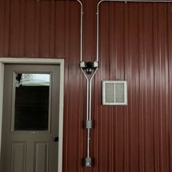 Swartz Electric - Outside security lights on shop