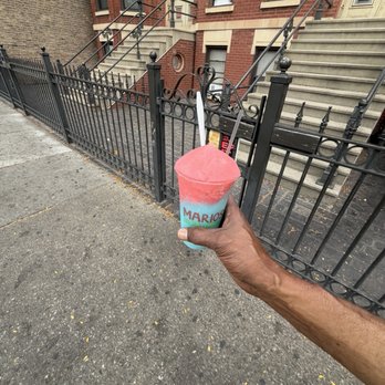 Mario's Italian Lemonade - Cherry,Blue-Raspberry combo - Shaved Ice Near Me - Chicago, Illinois