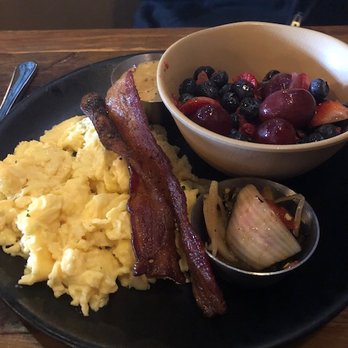 Mash'D - the scrambled with fresh fruit (no potatoes) - New American Near Me - San Antonio, Texas Mash'D - the scrambled with fresh fruit (no potatoes) - New American Near Me - San Antonio, Texas