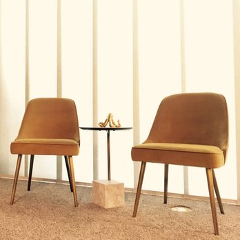 west elm - Midcentury modern chairs flanking a geometric end table. - Furniture Stores Near Me - Las Vegas, Nevada west elm - Midcentury modern chairs flanking a geometric end table. - Furniture Stores Near Me - Las Vegas, Nevada