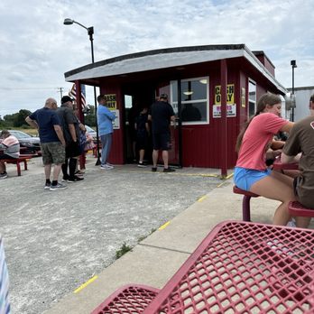 The Red Caboose - Entrance to Red Caboose - Fast Food Near Me - Rostraver, Pennsylvania