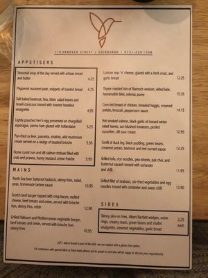 Menu photo 3 The Perch Edinburgh, EDH Menu photo 3 The Perch Edinburgh, EDH