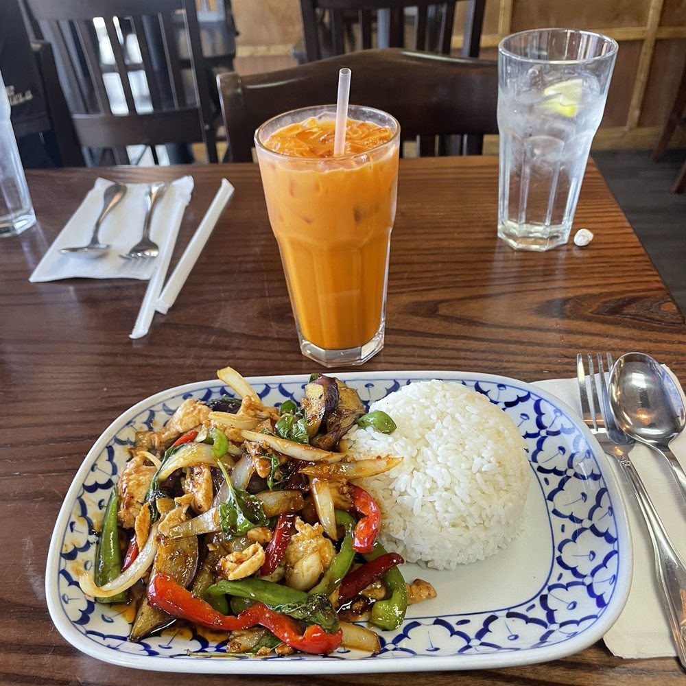 Thai Basil - Chicken dish w/eggplant - Thai Near Me - Madera, California Thai Basil - Chicken dish w/eggplant - Thai Near Me - Madera, California