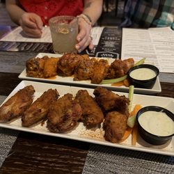 Echo Craft Kitchen - Cajun rub and buffalo wings.