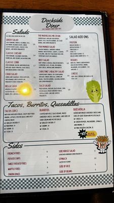 Menu photo 3 Dockside Diner Long Beach Township, NJ