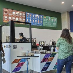 Bicycle Coffee - Notice the amazing diagrams on the wall