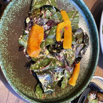 Brazen - Squash and chard salad, not as tasty as the other veggies. - Canadian (New) Near Me - Banff, Alberta Brazen - Squash and chard salad, not as tasty as the other veggies. - Canadian (New) Near Me - Banff, Alberta