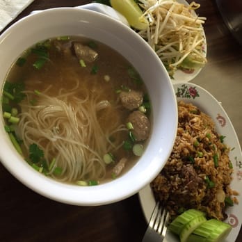 Lao Kitchen Noodle House - Seafood Pho and small fried rice - Laotian Near Me - Visalia, California Lao Kitchen Noodle House - Seafood Pho and small fried rice - Laotian Near Me - Visalia, California