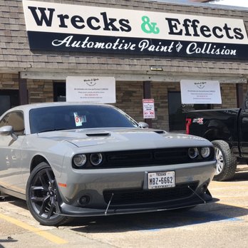 Wrecks & Effects - Vicrez Front Splitter with a Wing Finish on both sides, also with a Destroyer Gray paint along the trim. - Body Shops Near Me - Dickinson, Texas