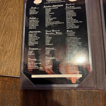 Umiya - Menu 1 - Sushi Bars Near Me - San Antonio, Texas